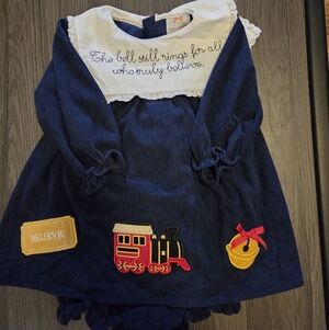 The Polar Express Smocked Bubble